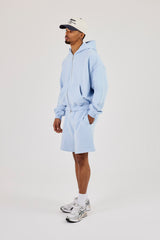 Relaxed Jersey Short - Light Blue