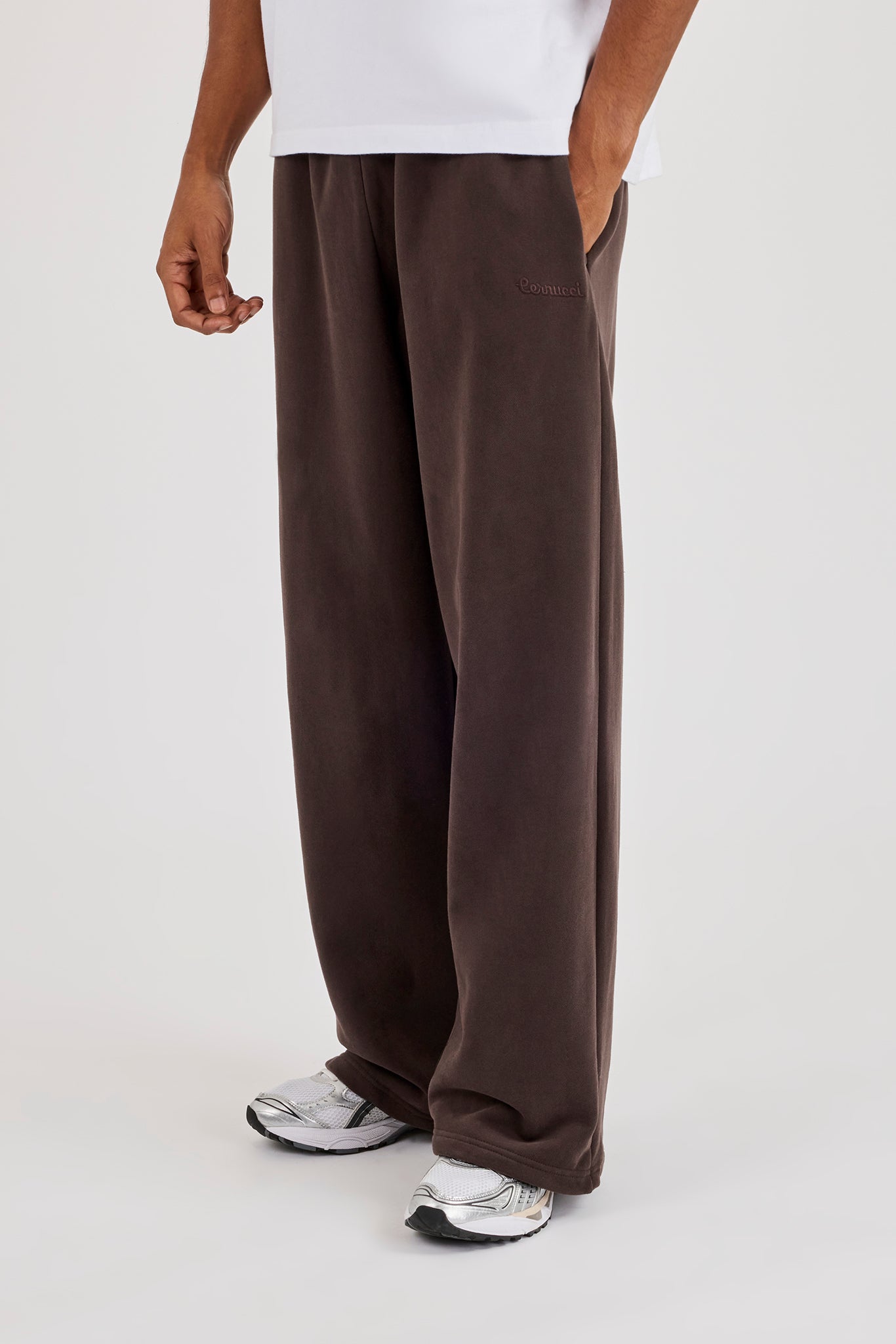 Jogginghose im Baggy-Fit- Kaffee