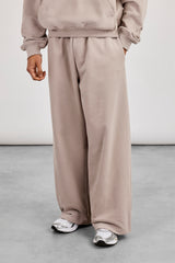 Mens Boxy Hoodie & Baggy Fit Jogger - Stone