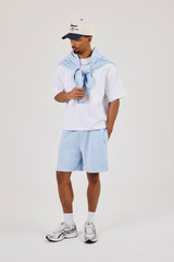 Relaxed Jersey Short - Light Blue