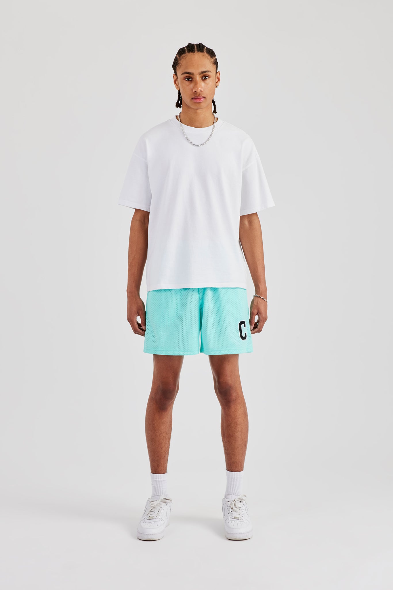 C Mesh Shorts - Aqua