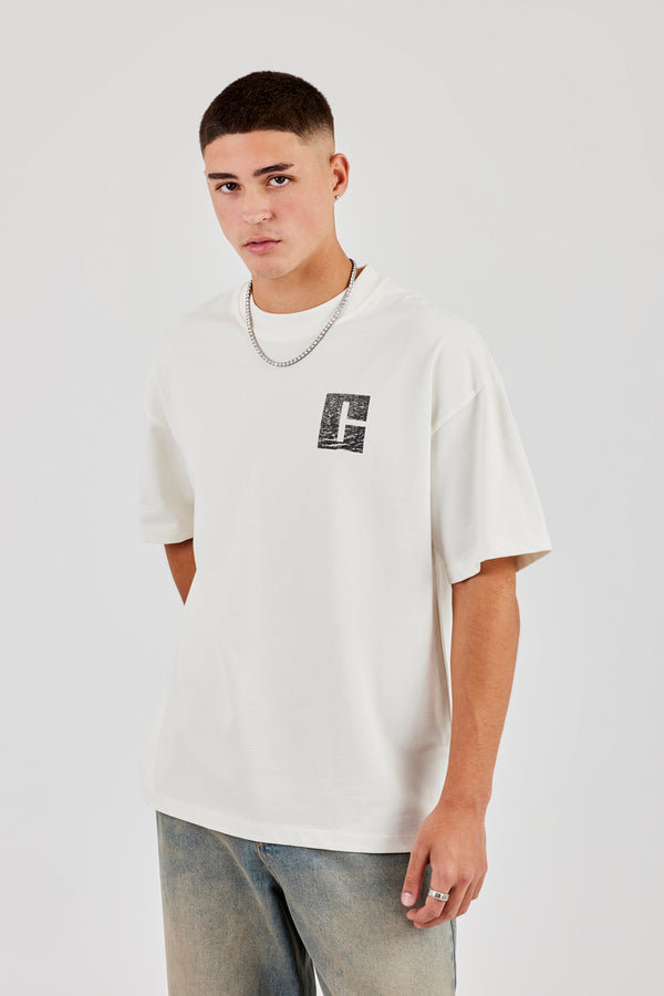 C Paris 75009 Oversized T-Shirt - Off White