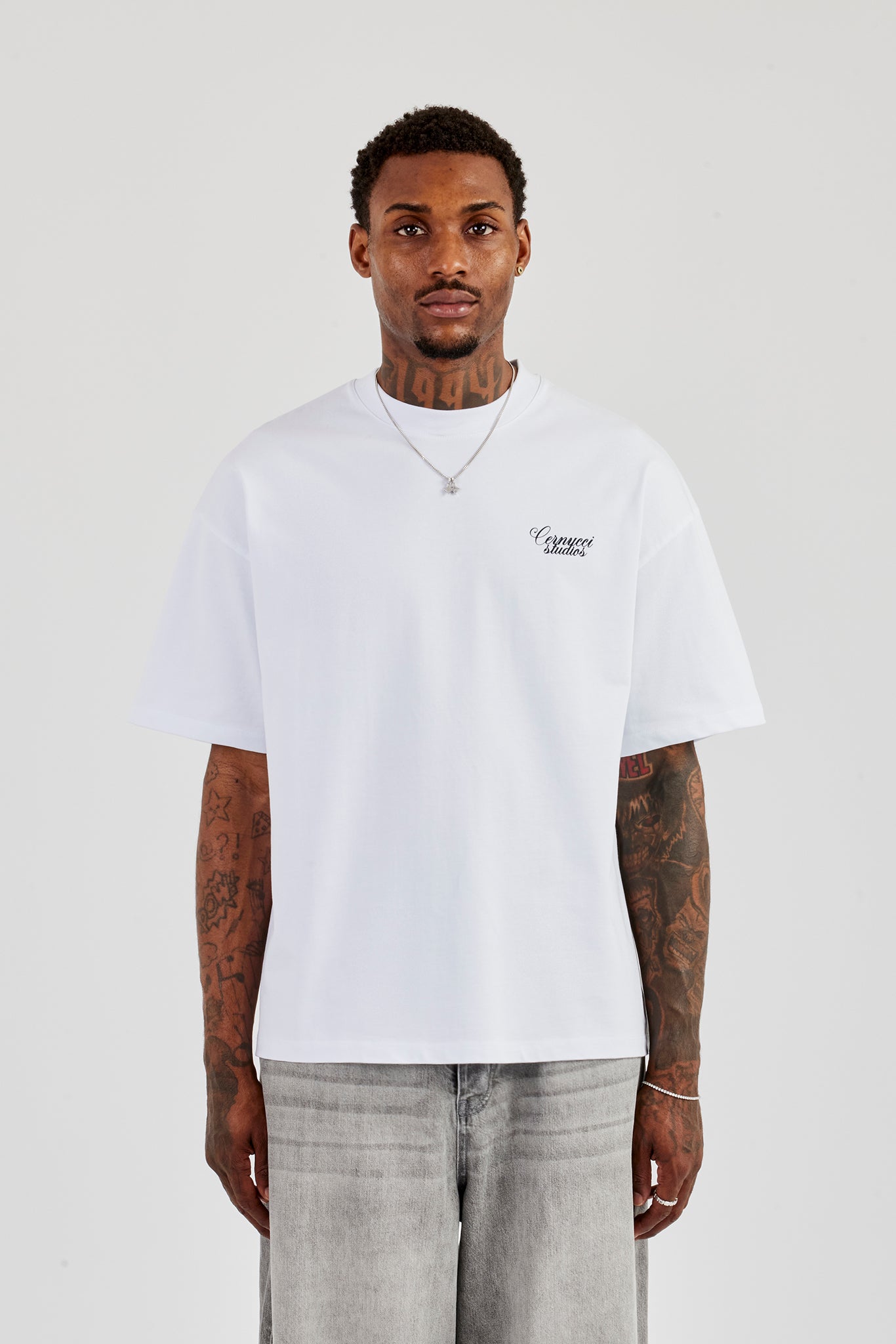 2017 Back Graphic Oversized T-Shirt - White