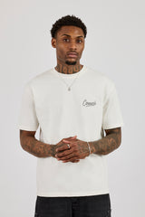 Cernucci Script Back Print T-Shirt - Off White