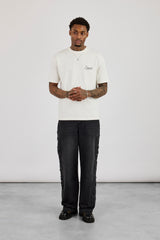 Cernucci Script Back Print T-Shirt - Off White