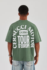 Cernucci Moto Tour T-Shirt - Grün