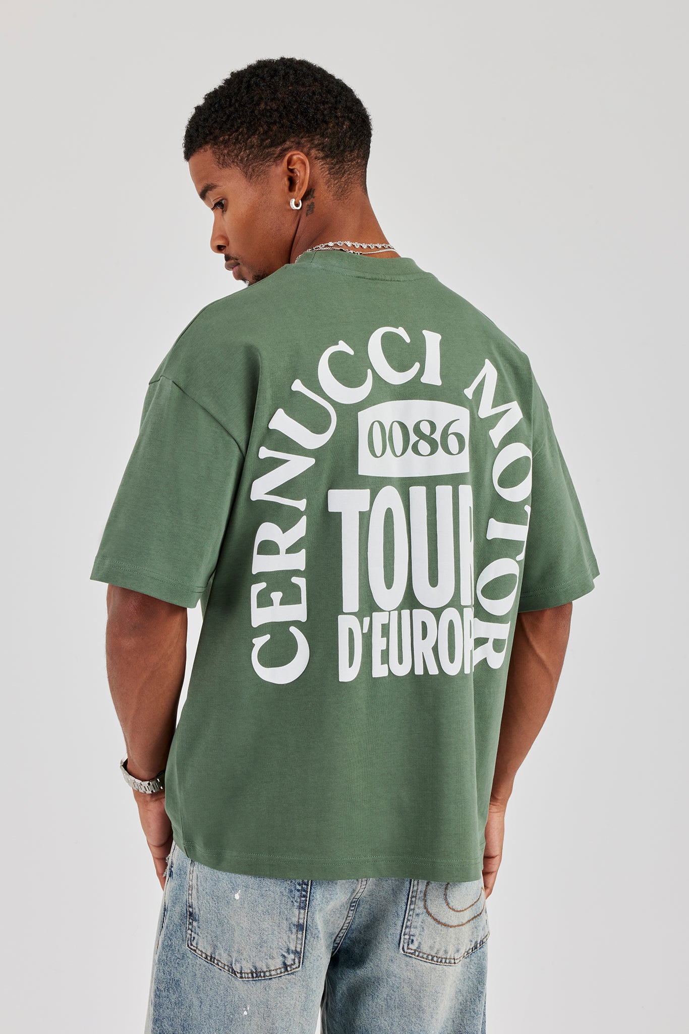 Cernucci Moto Tour T-Shirt - Grün