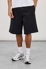Embroidered Jersey Jort - Black