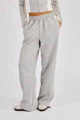 Soft Touch Panelled Jogger - Grey