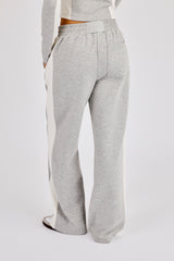 Soft Touch Panelled Jogger - Grey
