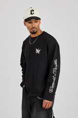 Long Sleeve Diamonds In Paradise T-Shirt - Black