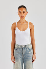 Cernucci Jersey-Bodysuit - Weiß