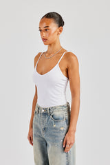 Cernucci Jersey-Bodysuit - Weiß