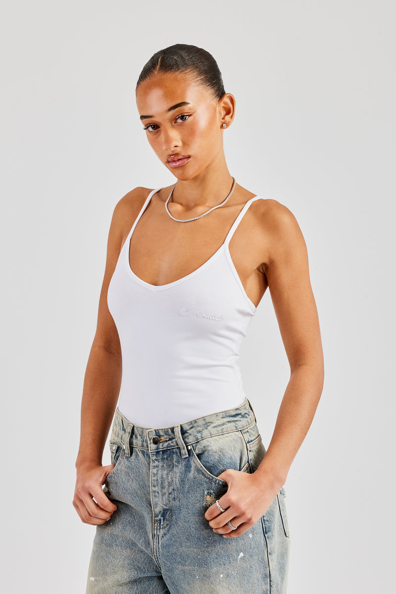 Cernucci Jersey-Bodysuit - Weiß