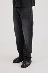 Mens Relaxed Jean - Washed Black