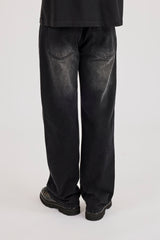 Mens Relaxed Jean - Washed Black