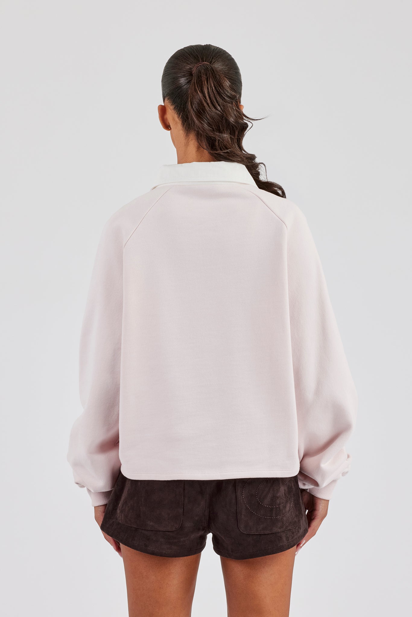 Rugby Polo Sweatshirt - Light Pink