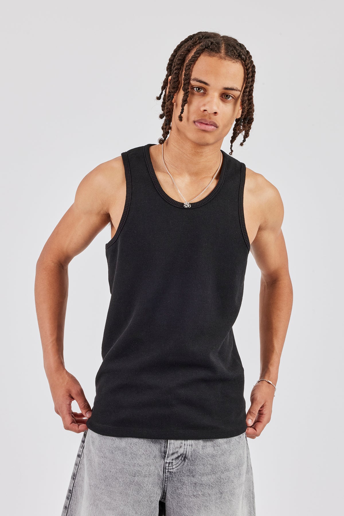 Holeproof All Season Waffle Knit Men Athletic Singlet Tank Top - Foto 9