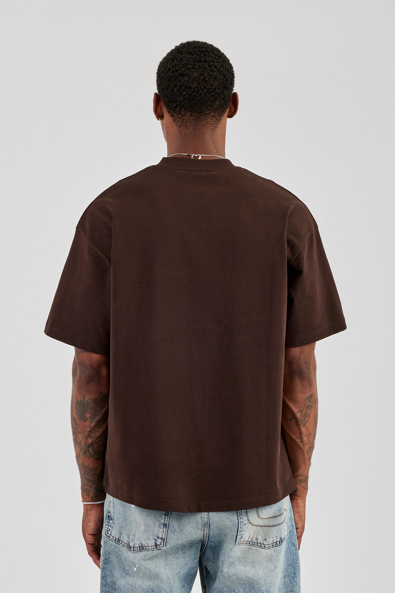 Diamonds In Paradise Oversize-T-Shirt - Schokolade