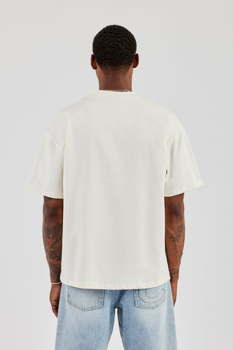 Cherub Circuito Oversize-T-Shirt - Off White