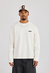 Langärmliges T-Shirt mit Rio-Grafikdruck – Off White