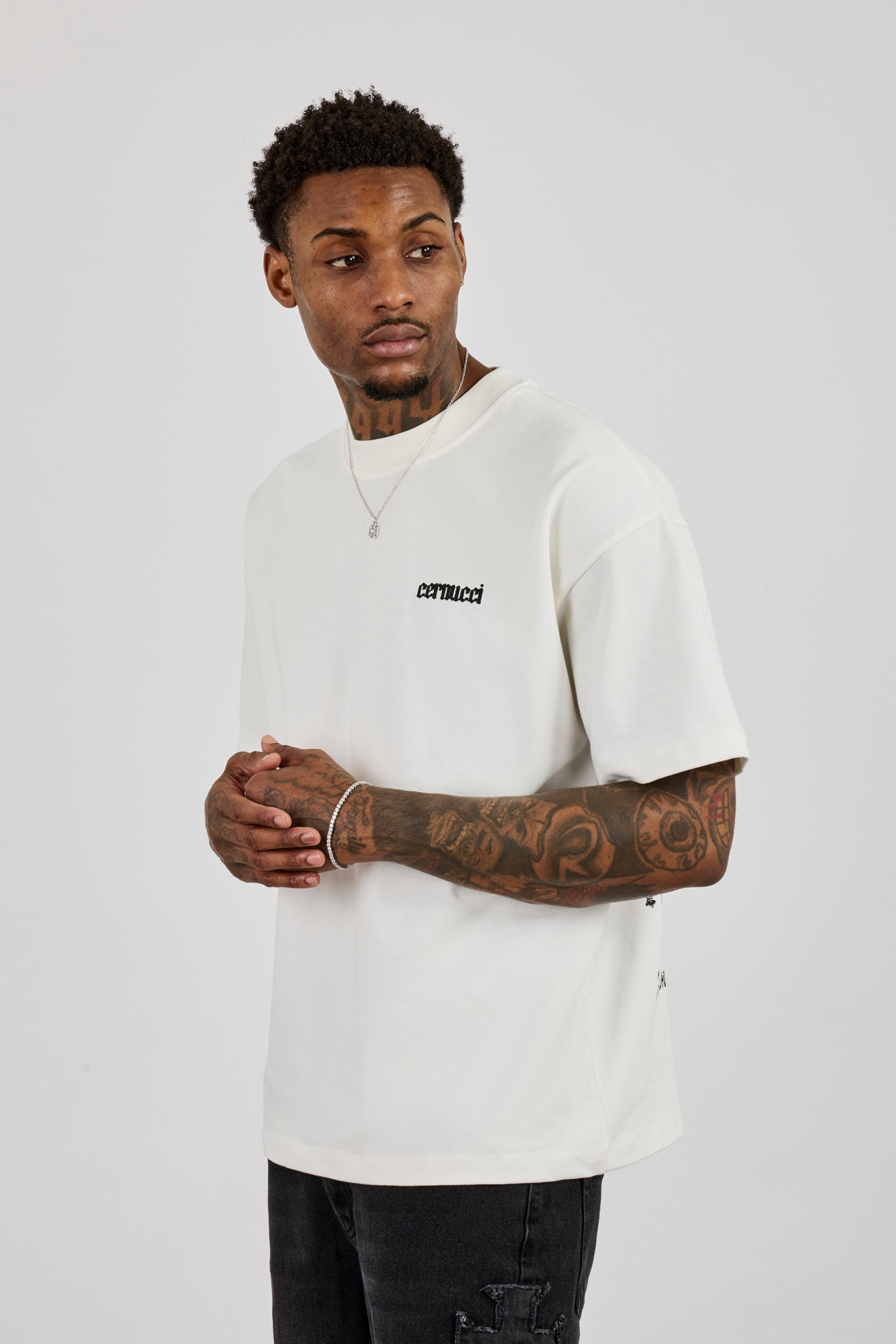 Oversized Rio Graphic Print T-Shirt - Off White | Mens Tees