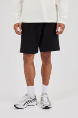 Waffle Relaxed Short - Black