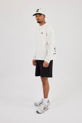 Waffle Relaxed Short - Black