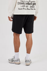 Waffle Relaxed Short - Black