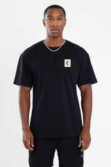 Oversize-T-Shirt mit C-Logo - Schwarz