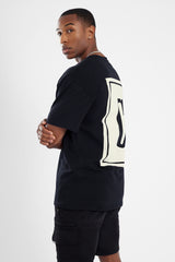 Oversize-T-Shirt mit C-Logo - Schwarz