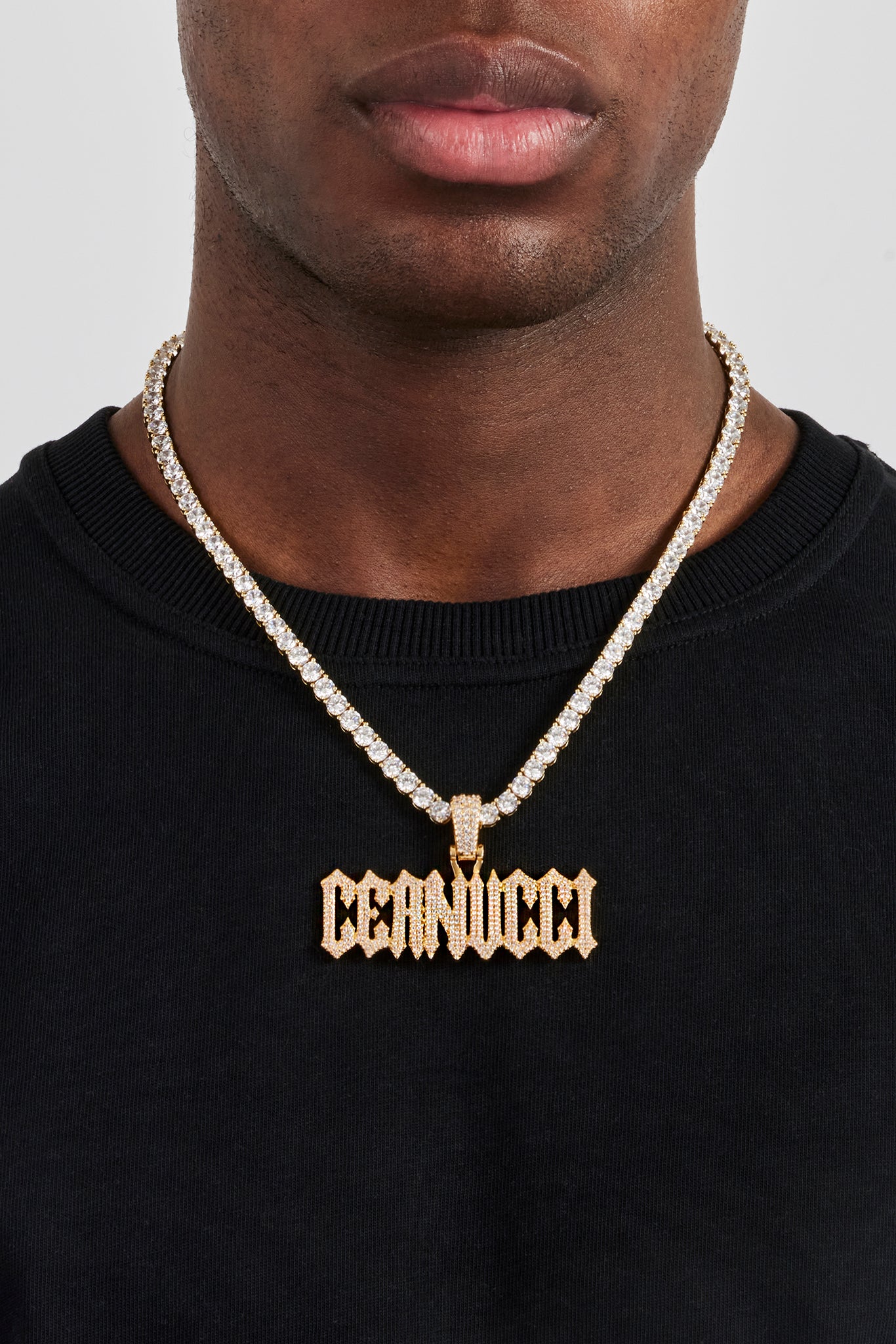 Trap Font Anhänger - 22mm - Gold