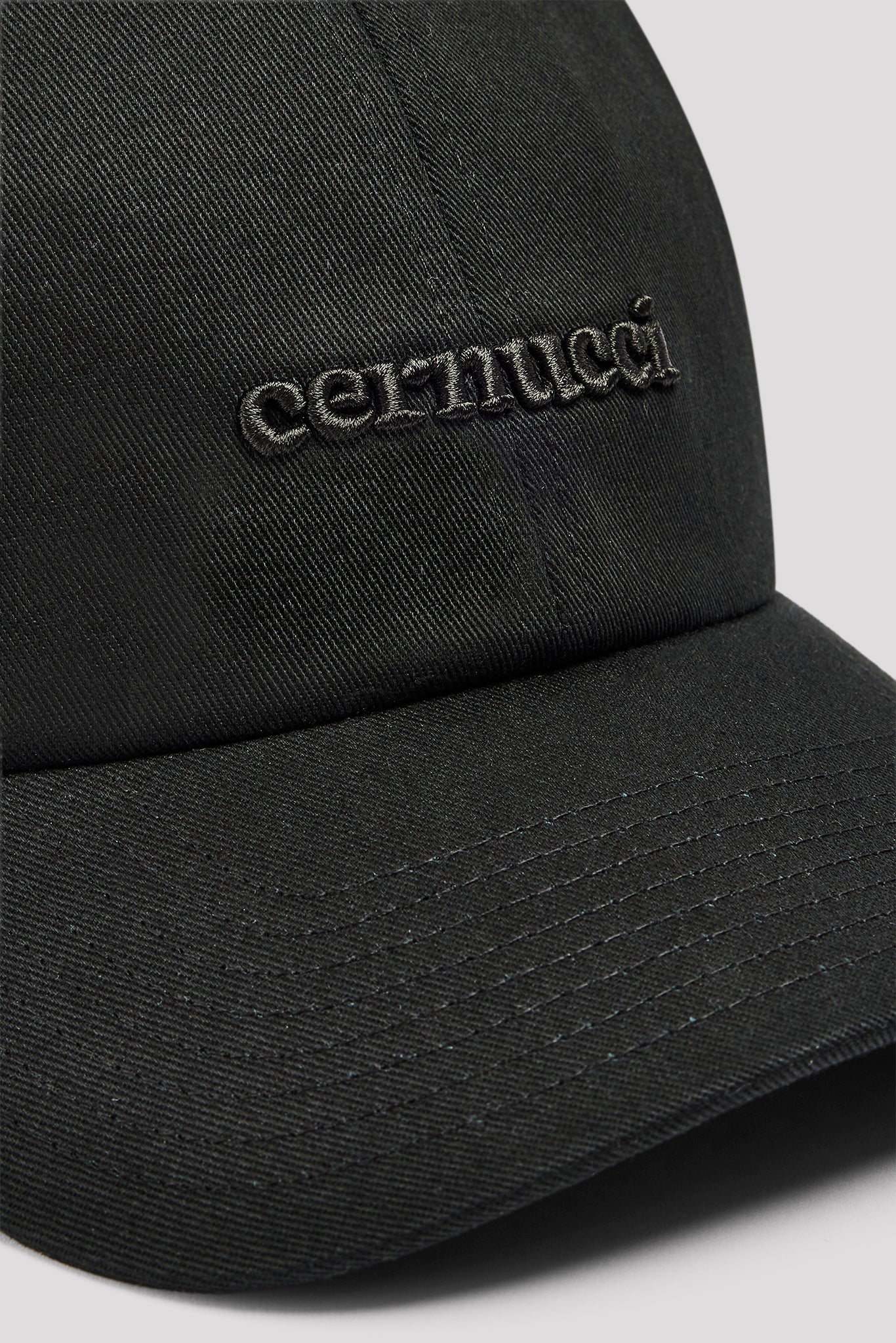 Ladies Embroidered Logo Cap - Black