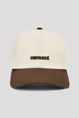 Ladies Contrast Micro Logo Cap - Brown