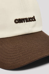 Ladies Contrast Micro Logo Cap - Brown