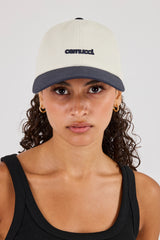 Ladies Contrast Micro Logo Cap - Navy
