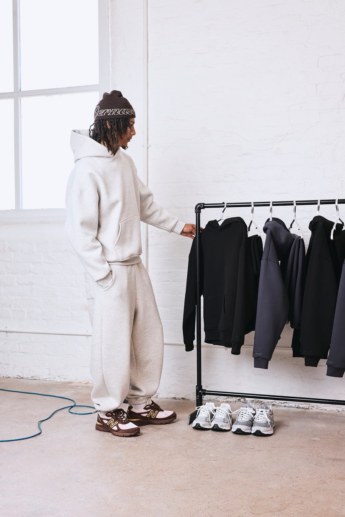 480 GSM Fleece Cuffed Jogger - Grey Marl
