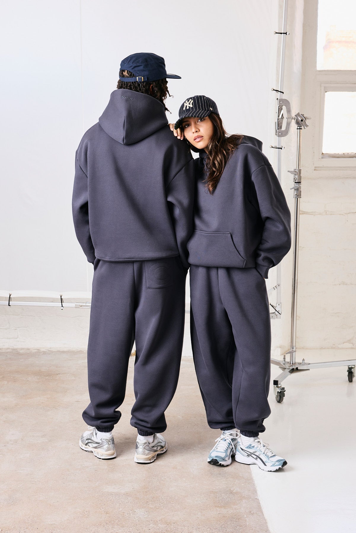 480GSM Fleece Cuffed Jogger - Granite Grey