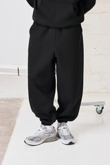 480GSM Fleece Cuffed Jogger - Black