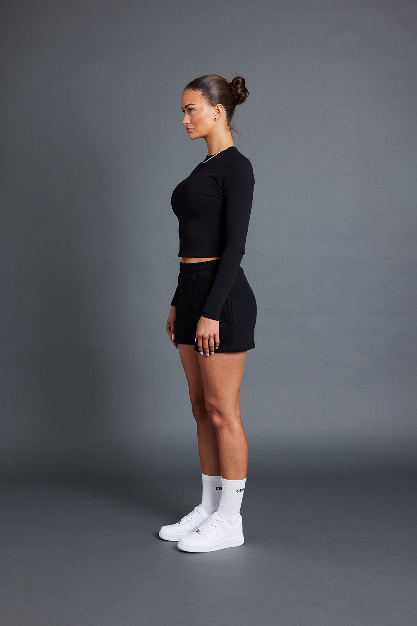 Langarmshirt - Schwarz