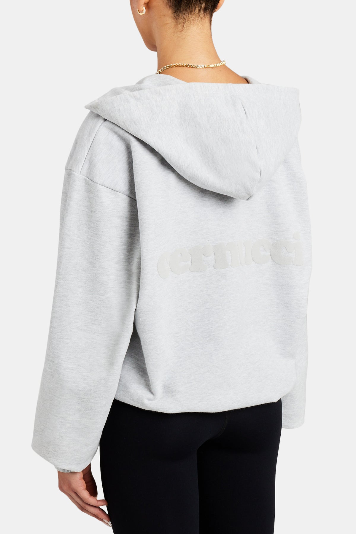 Oversized Zip Hoodie Ash Grey Womens Hoodies Sweats Shop