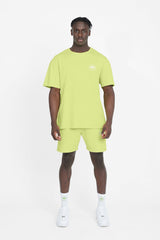 Übergroßes Palm Paraiso T-Shirt - Limette