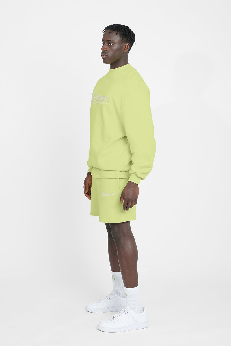 Cernucci Embroidered Sweatshirt - Lime