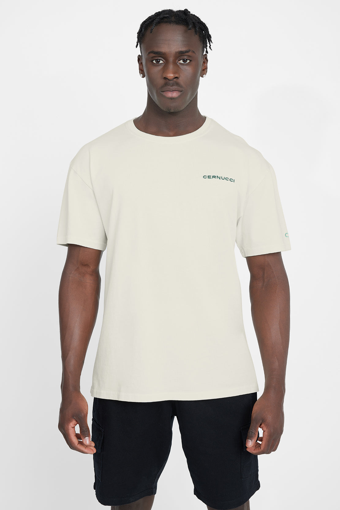 Oversized Yacht Graphic T-Shirt - Ecru