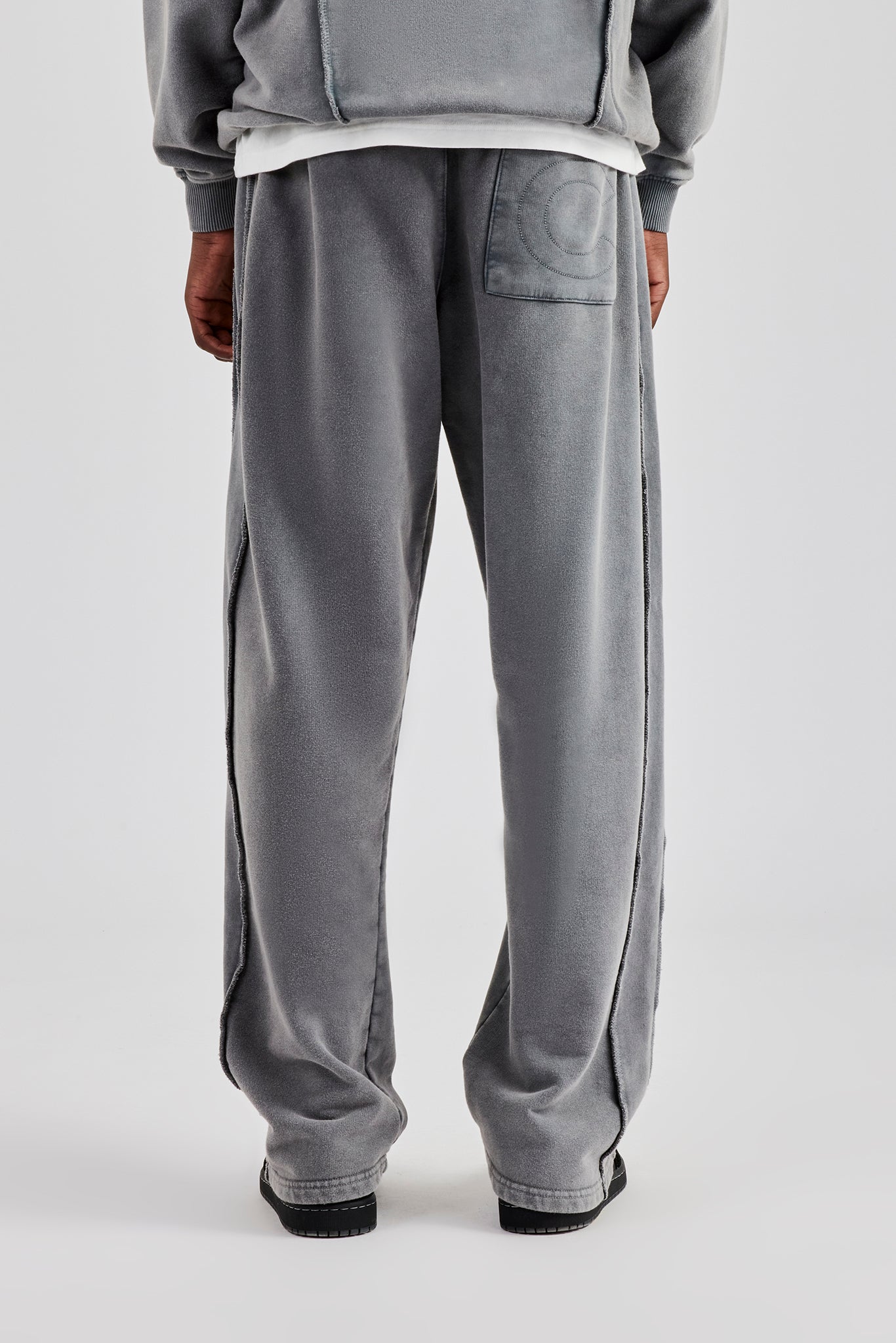 Acid Exposed Seam Jogger - Charcoal | Mens Joggers | Shop Plain