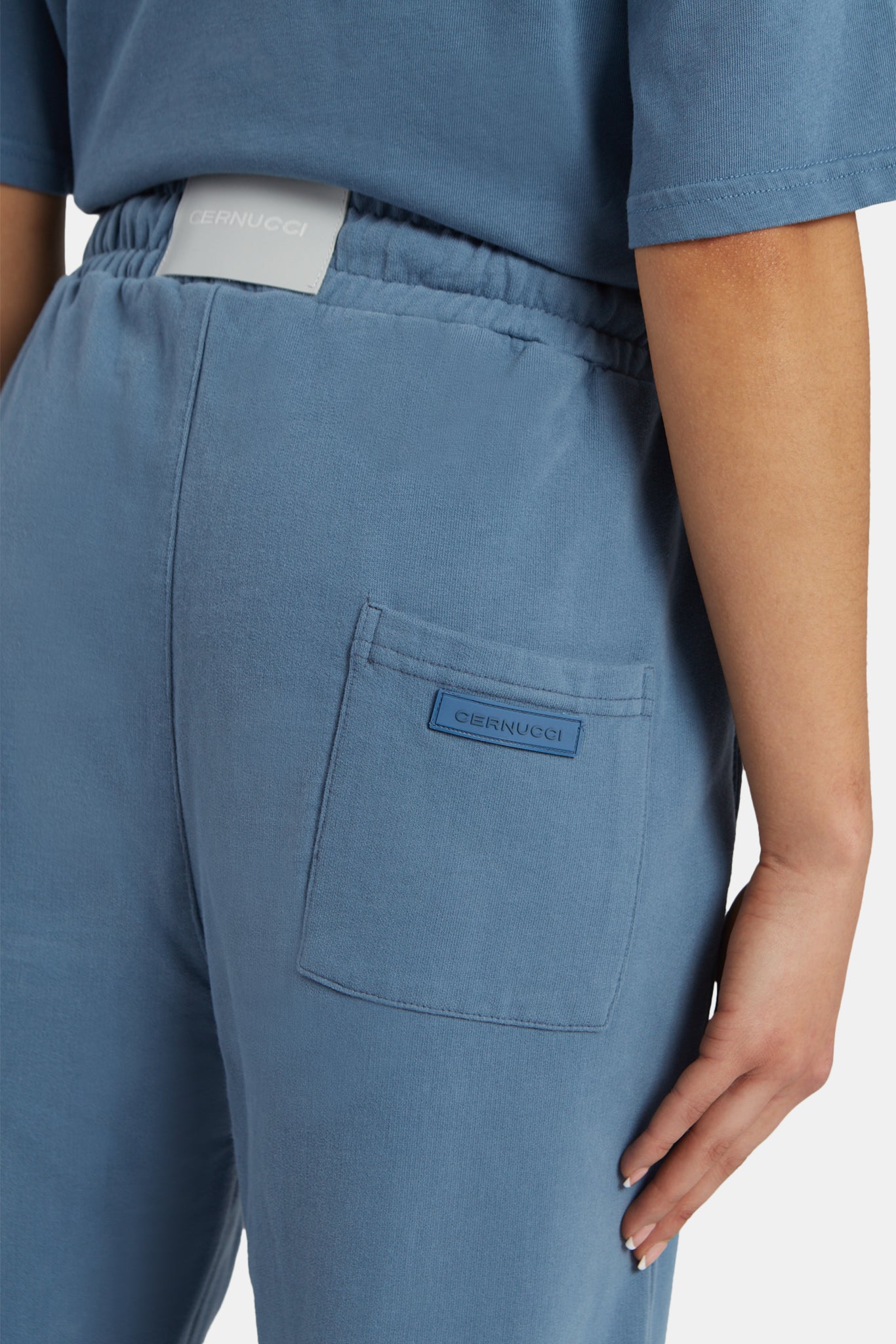 Damen-Jogginghose mit Bündchen - Stahlblau