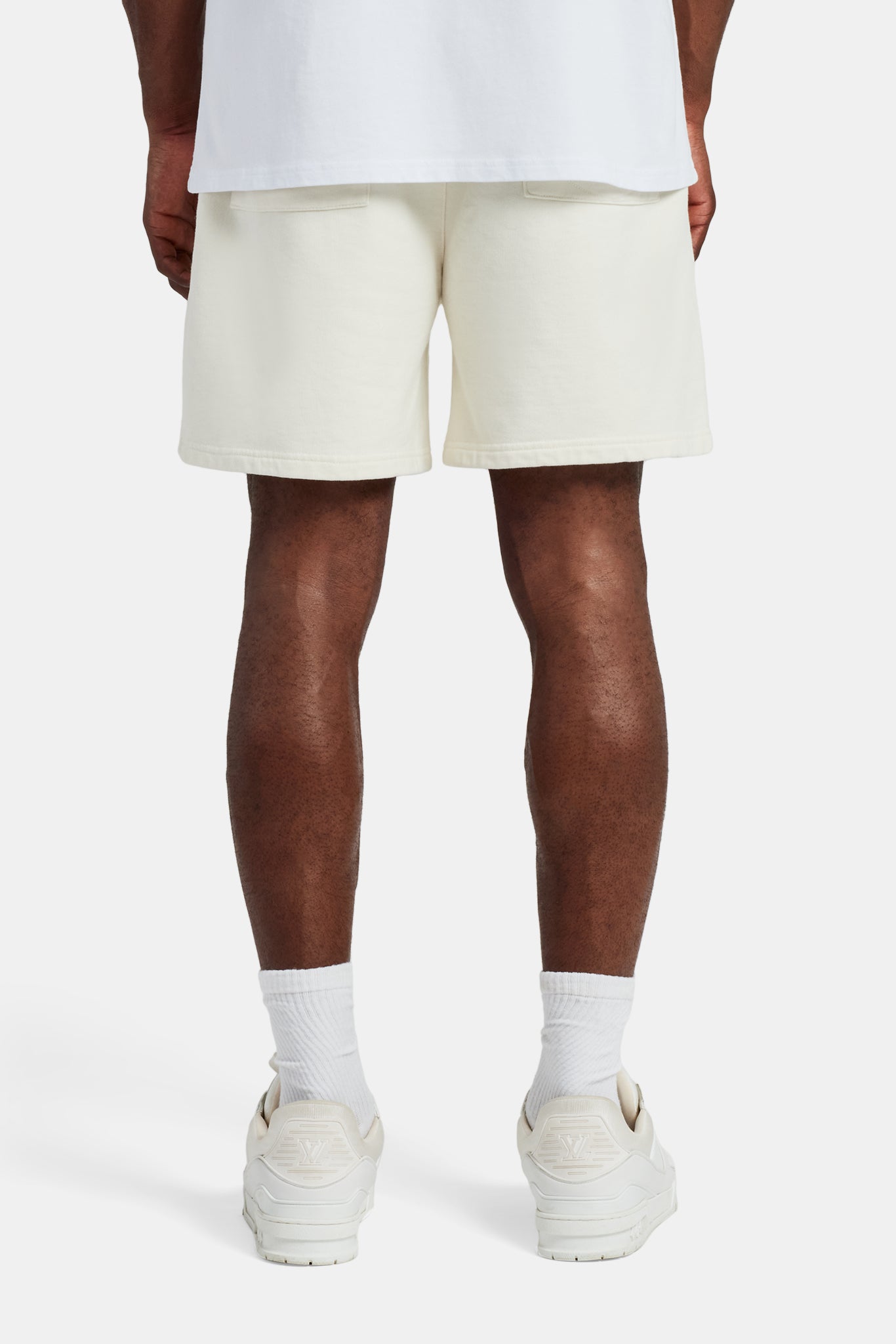 Lockere Jersey-Shorts – Ecru