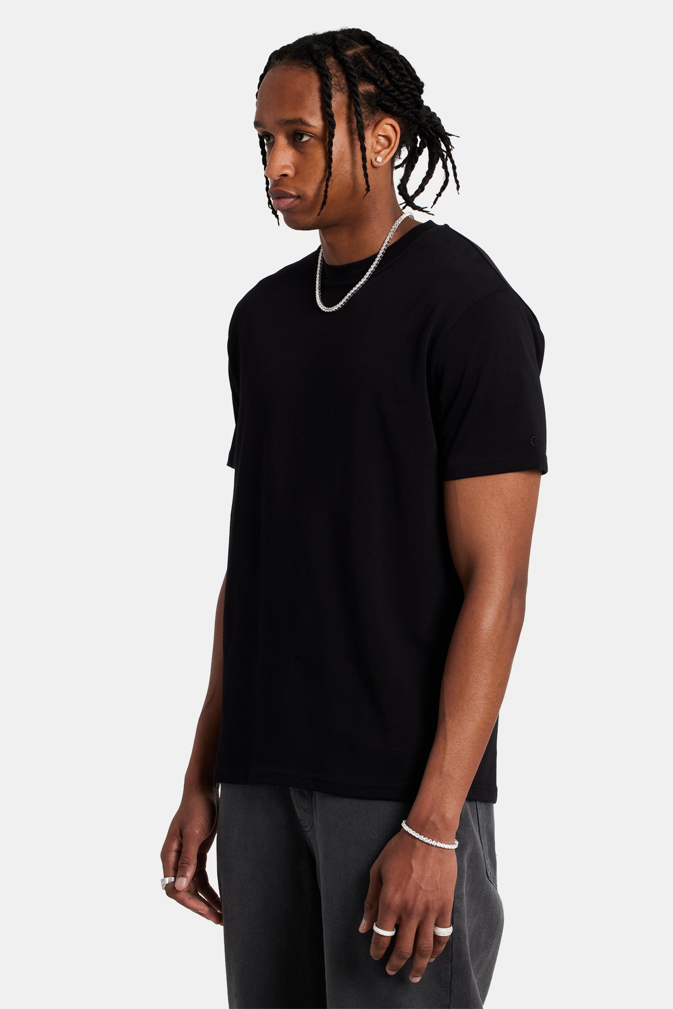 Cernucci T-Shirt - Verwaschenes Schwarz