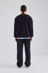 Cernucci Sweatshirt - Verwaschenes Schwarz