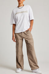 Oversize-T-Shirt - Weiß